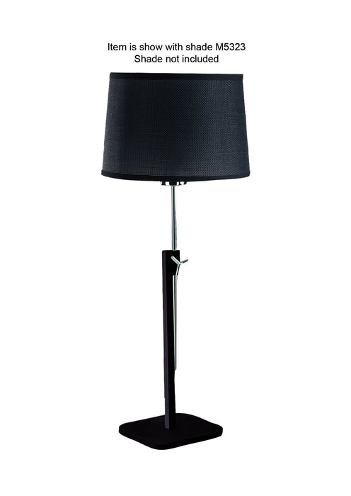 Mantra M5321 Habana Table Lamp Telescopic WITHOUT SHADE 1 Light E27 Black/Polished Chrome • M5321