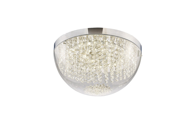 Diyas  Harper Large Ceiling 21W 1600lm LED 4000K Polished Chrome/Crystal, 3yrs Warranty • IL80013