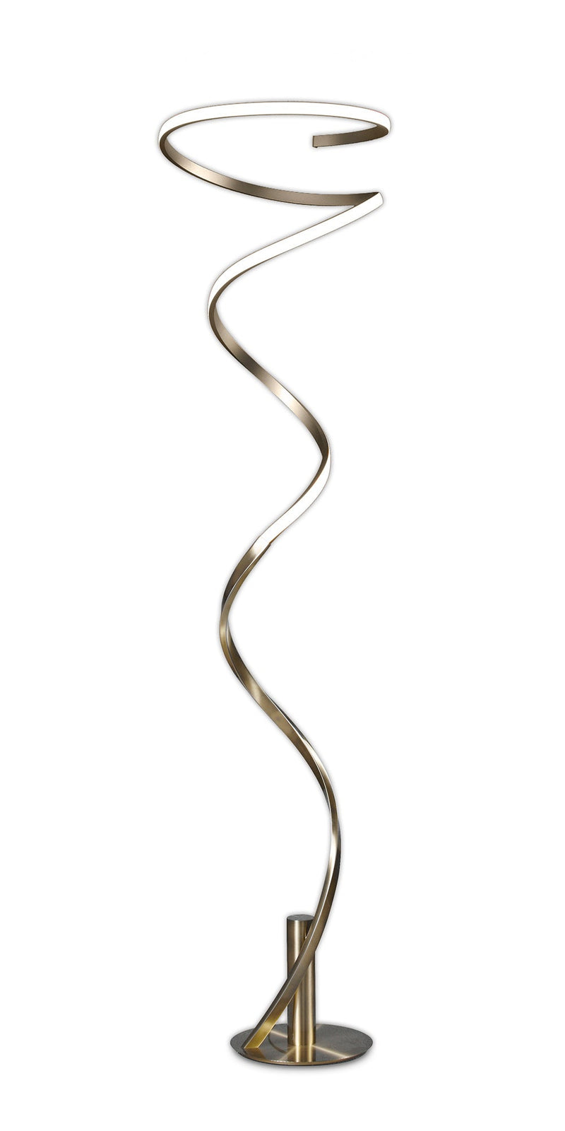 Mantra M6101 Helix Floor Lamp 180cm, 42W LED, 3000K, 3360lm, Antique Brass, 3yrs Warranty • M6101