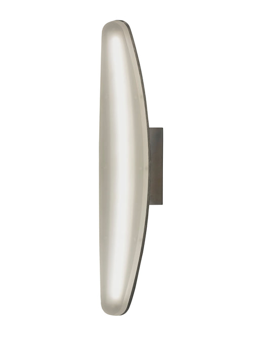 Mantra M4084 Hemisferic Wall Lamp 6W LED 3000K, 540lm, Satin Aluminium/Frosted Acrylic, 3yrs Warranty • M4084