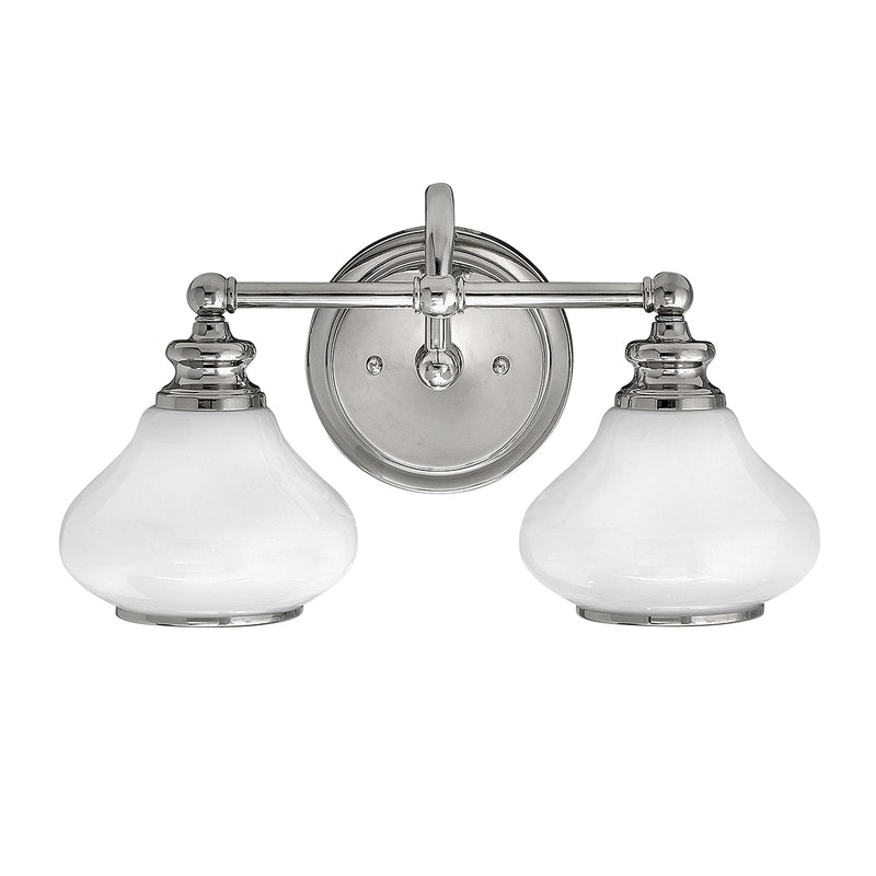 polished chrome wall light