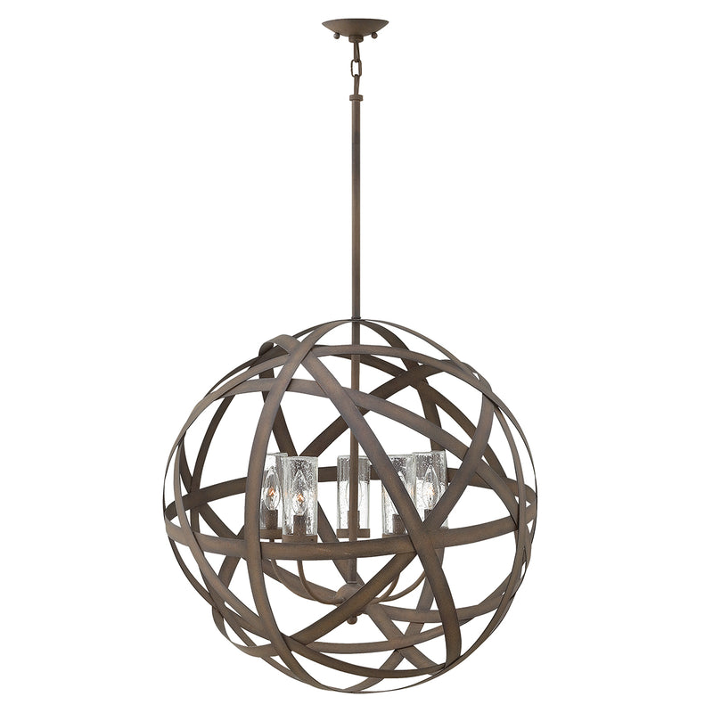 iron outdoor chandelier