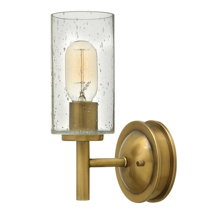 Hinkley HK-COLLIER1 Collier Single Light Heritage Brass Wall Light