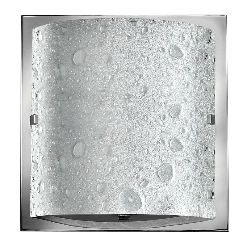 polished chrome wall light