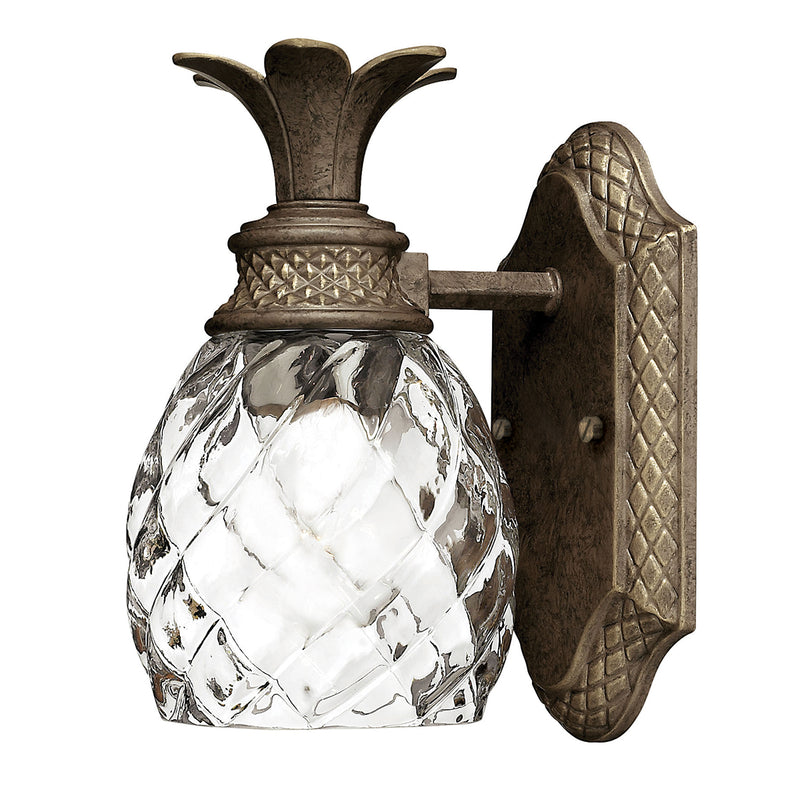 polished antique nickel wall light