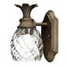 polished antique nickel wall light