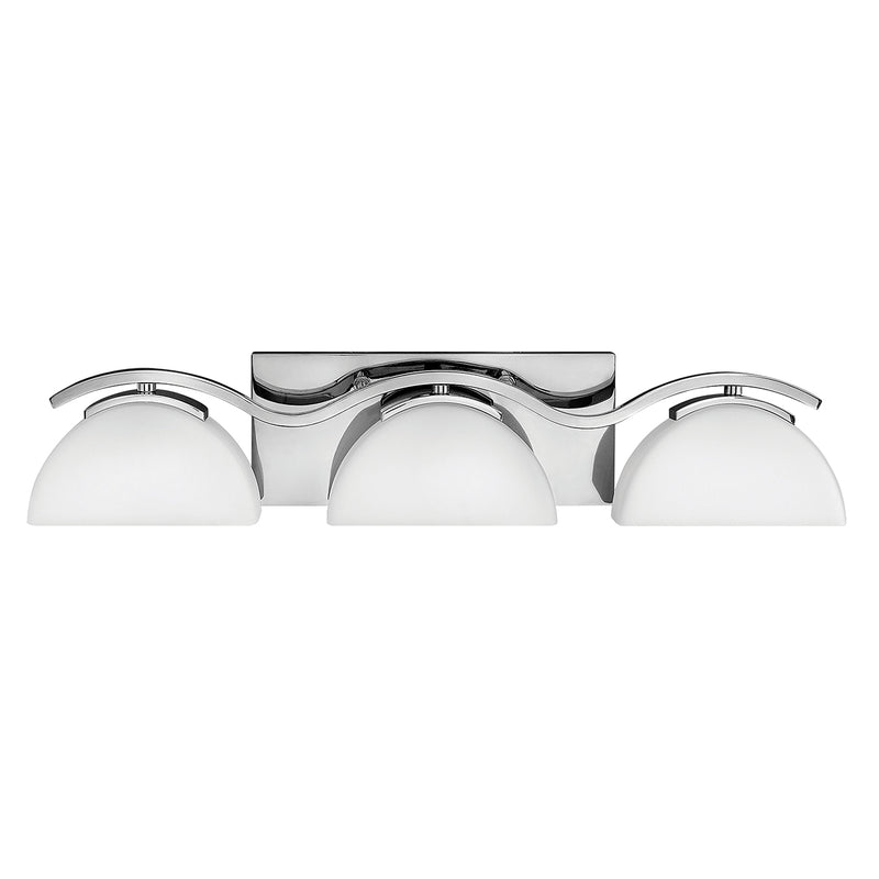 polished chrome wall light