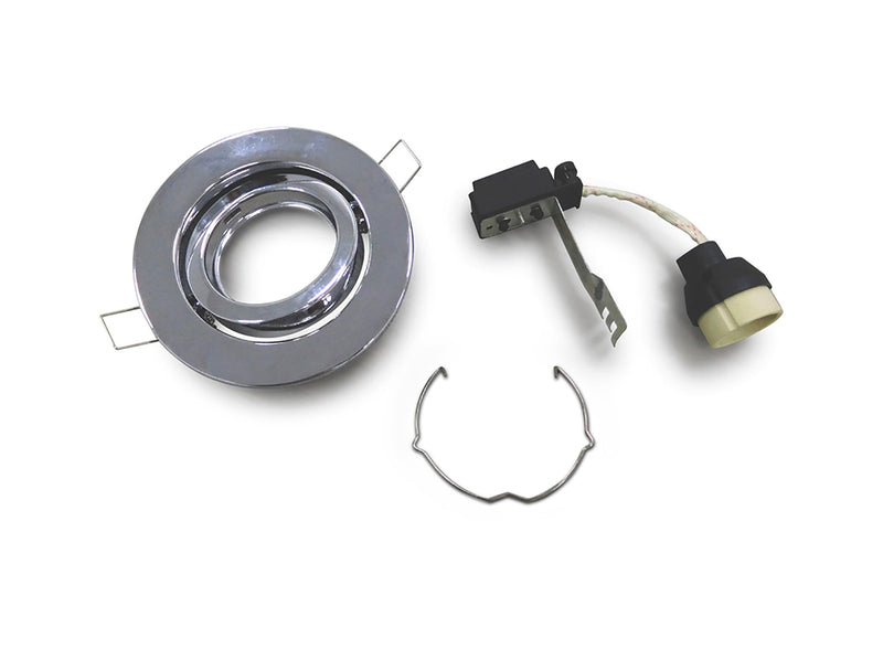 Deco Hudson GU10 Adjustable Downlight Polished Chrome (Lamp Not Included), Cut Out: 84mm • D0030