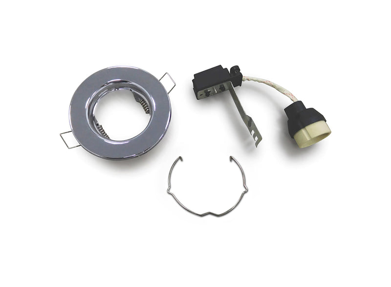 Deco Hudson GU10 Fixed Downlight Polished Chrome (Lamp Not Included), Cut Out: 60mm • D0036