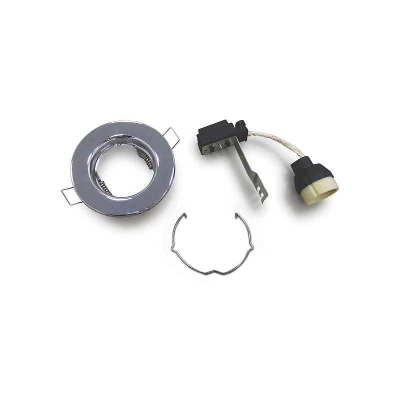 Deco Hudson GU10 Fixed Downlight Polished Chrome (Lamp Not Included), Cut Out: 60mm • D0036