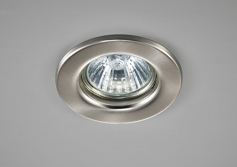 Deco Hudson GU10 Fixed Downlight Satin Nickel (Lamp Not Included), Cut Out: 60mm • D0037