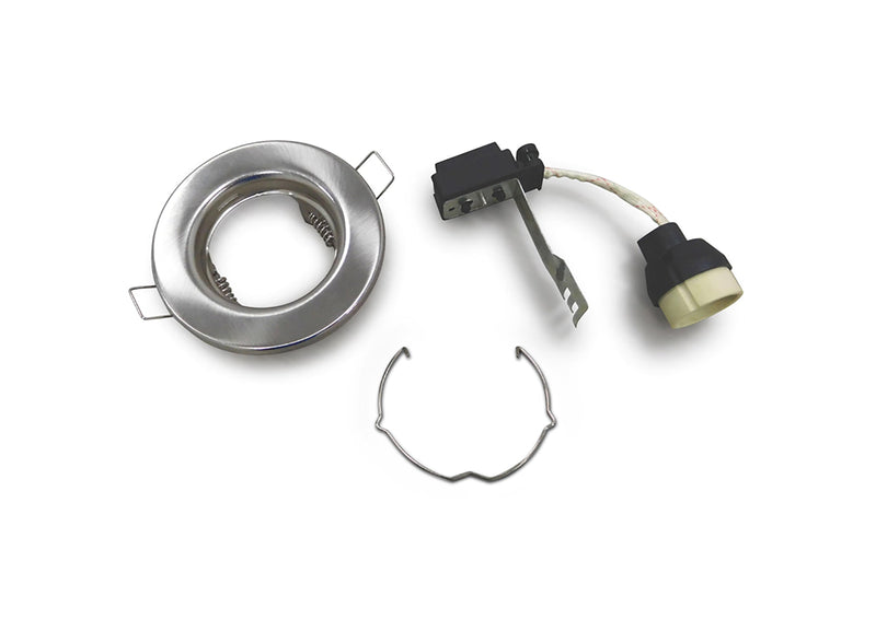 Deco Hudson GU10 Fixed Downlight Satin Nickel (Lamp Not Included), Cut Out: 60mm • D0037