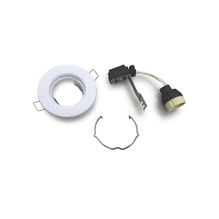 Deco Hudson GU10 Fixed Downlight White (Lamp Not Included), Cut Out: 60mm • D0041