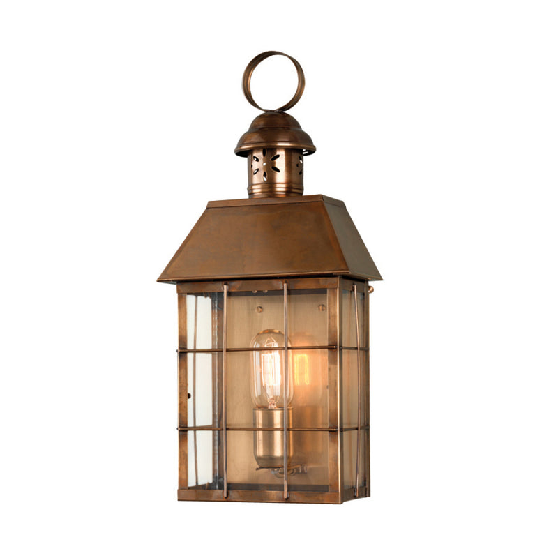 aged brass outdoor wall light