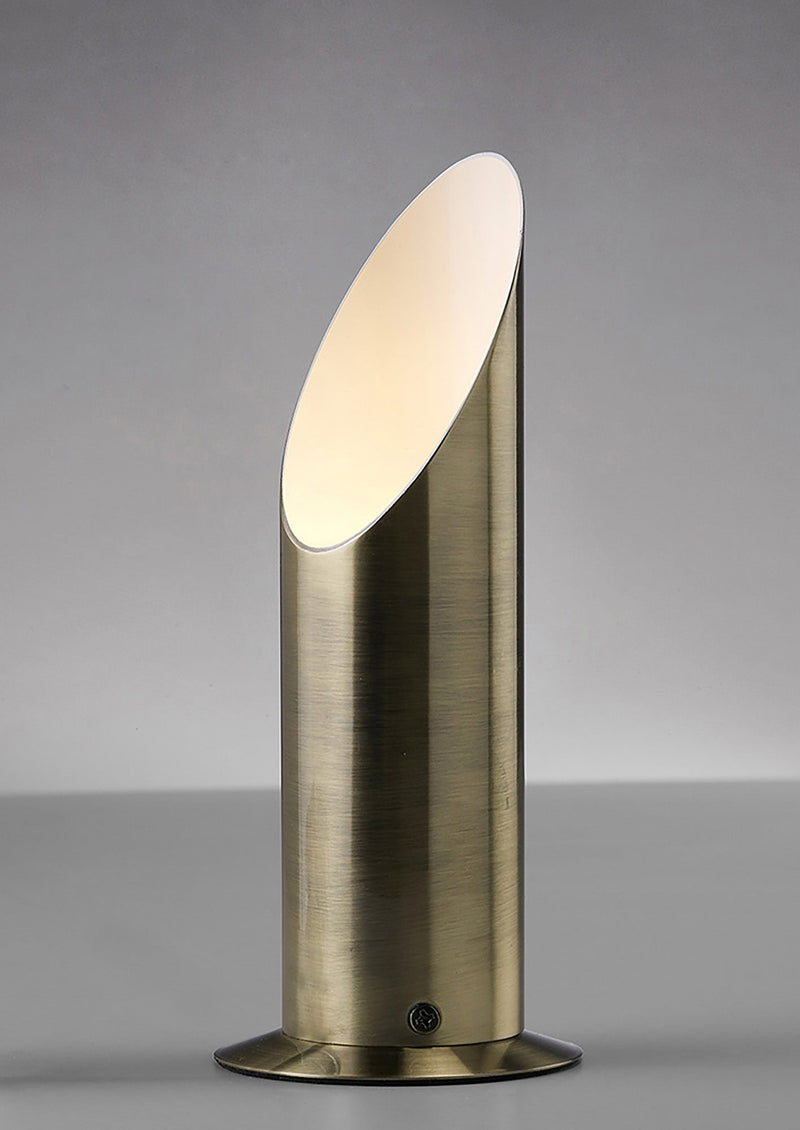 Deco Indio Uplighter With Inline Switch 1 Light GU10 Antique Brass • D0008