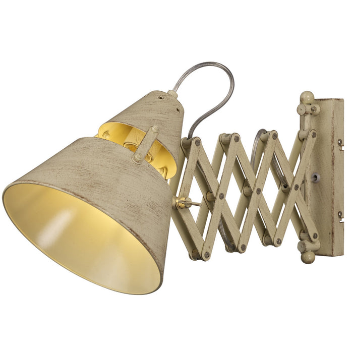 Mantra M5434 Industrial Wall Light 1 Light 40W E27, Sand Metal • M5434