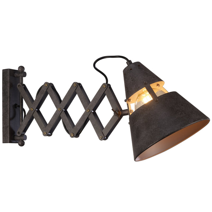 Mantra M5444 Industrial Wall Light 1 Light 40W E27, Oxide Metal • M5444