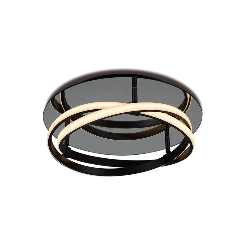 Mantra M5812 Infinity Brown Oxide Flush 30W LED 2800K, 2500lm, Dimmable, Brown Oxide/White Acrylic, 3yrs Warranty • M5812