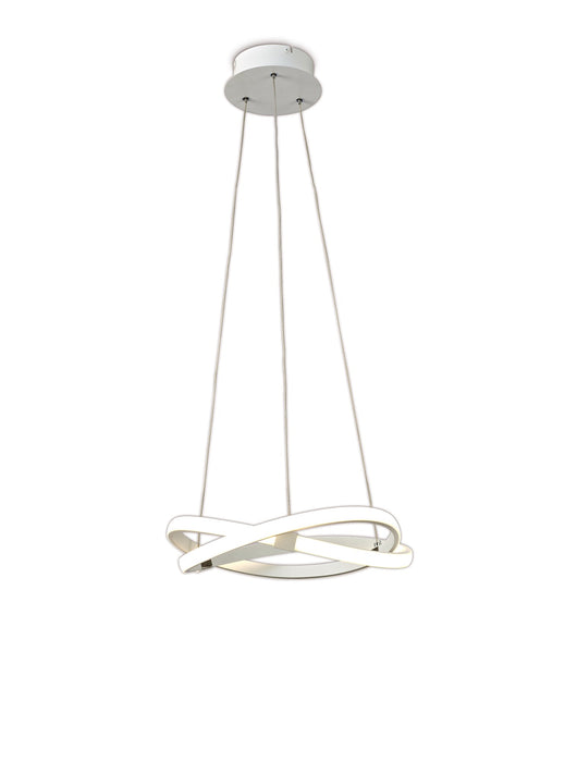 Mantra M5993 Infinity Blanco Pendant 30W LED 3000K, 2500lm, White/White Acrylic, 3yrs Warranty • M5993