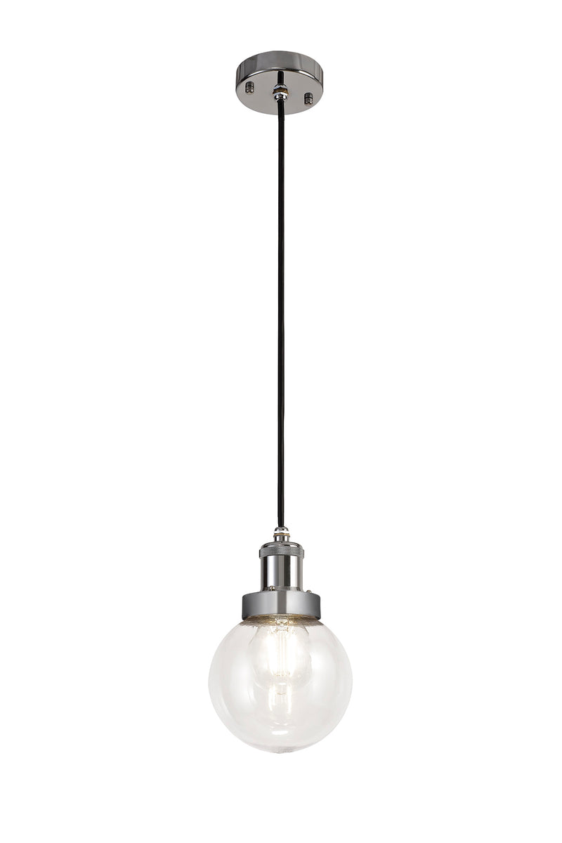 Regal Lighting SL-1602 1 Light Outdoor Ceiling Pendant Titanium Silver & Polished Chrome IP65