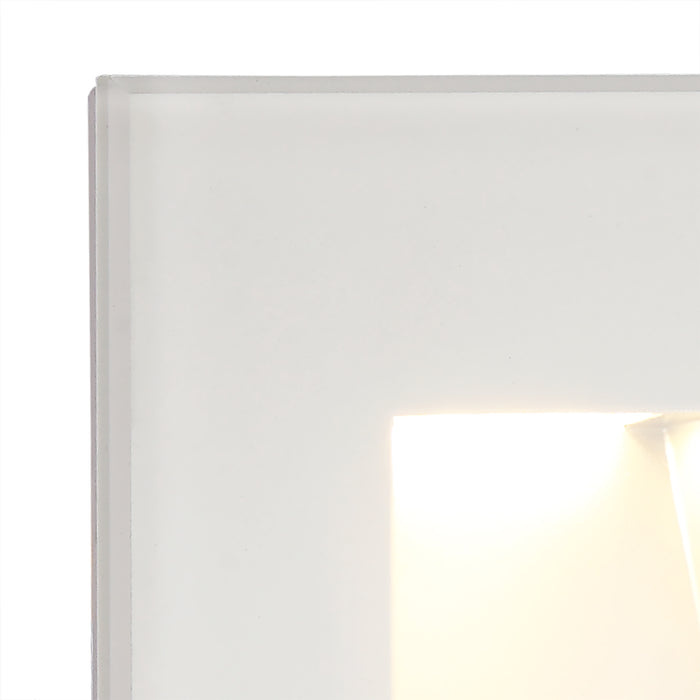 Regal Lighting SL-1628 1 Light LED Outdoor Recessed Wall Light White IP65