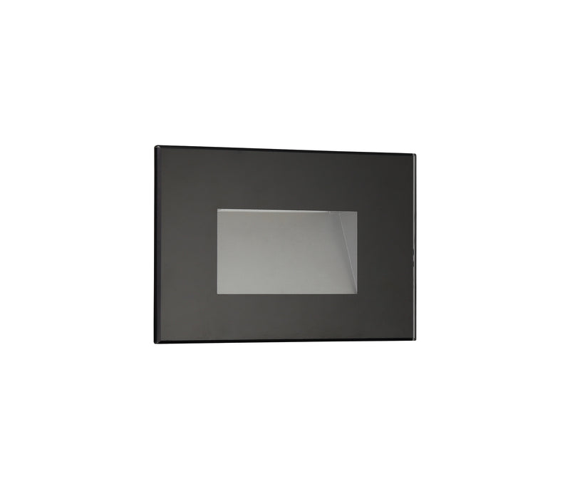 Regal Lighting SL-1627 1 Light LED Outdoor Recessed Wall Light Black IP65