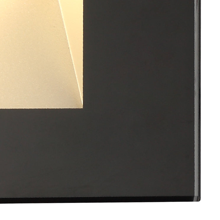Regal Lighting SL-1627 1 Light LED Outdoor Recessed Wall Light Black IP65