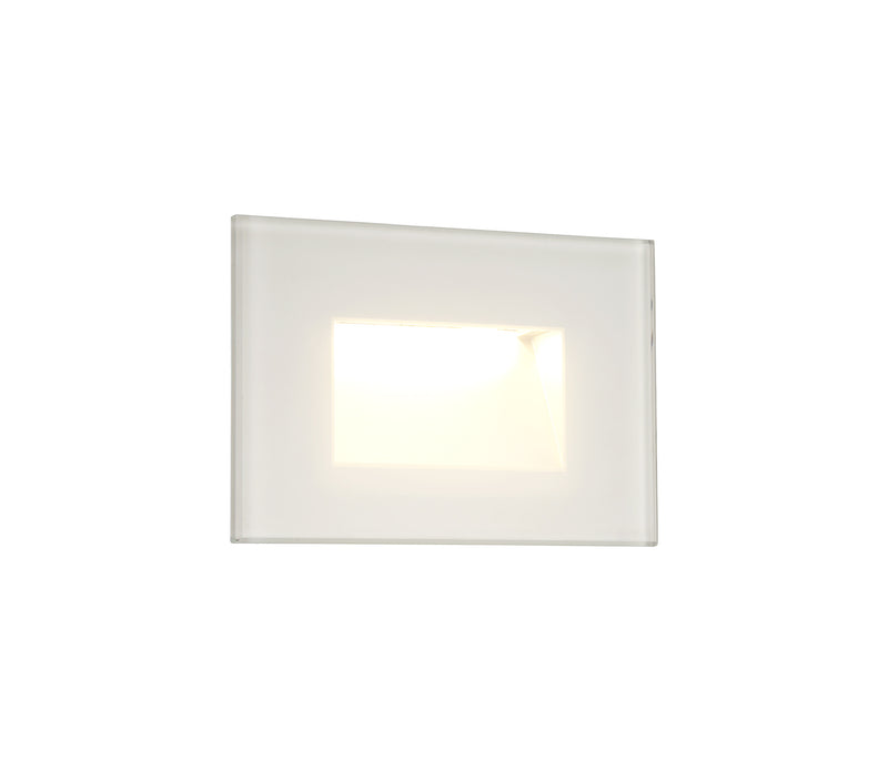Regal Lighting SL-1626 1 Light LED Outdoor Recessed Wall Light White IP65