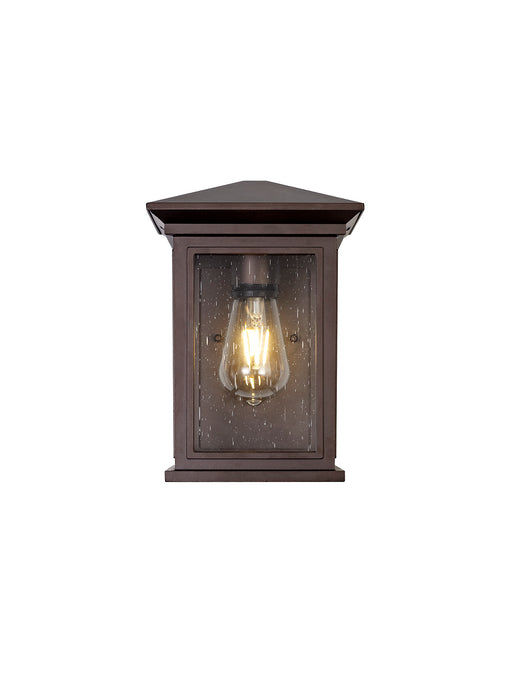 Regal Lighting SL-1859 1 Light Flush Outdoor Wall Light Antique Bronze With A Clear Seeded Glass IP54