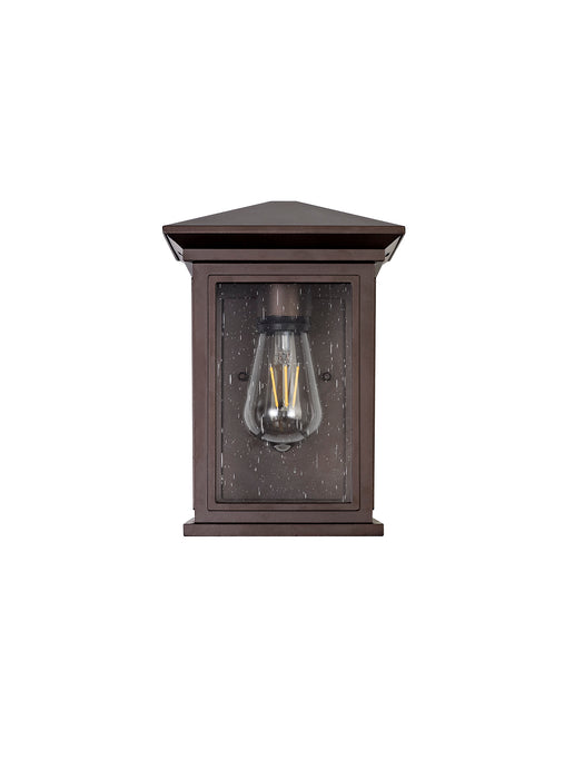 Regal Lighting SL-1859 1 Light Flush Outdoor Wall Light Antique Bronze With A Clear Seeded Glass IP54