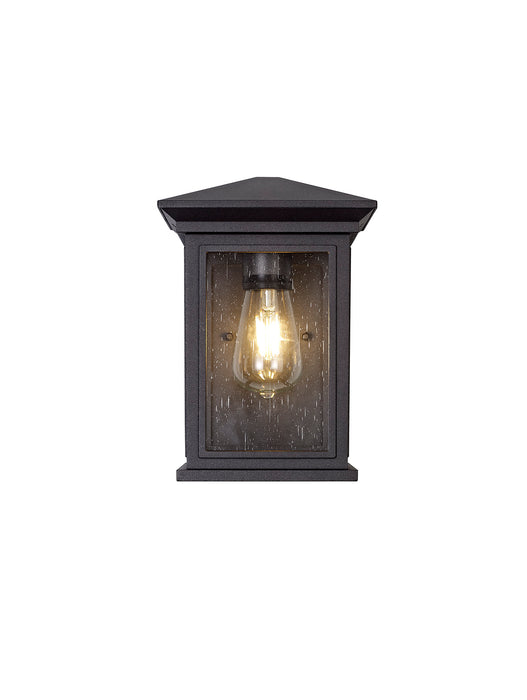 Regal Lighting SL-1858 1 Light Flush Outdoor Wall Light Anthracite With A Clear Seeded Glass IP54