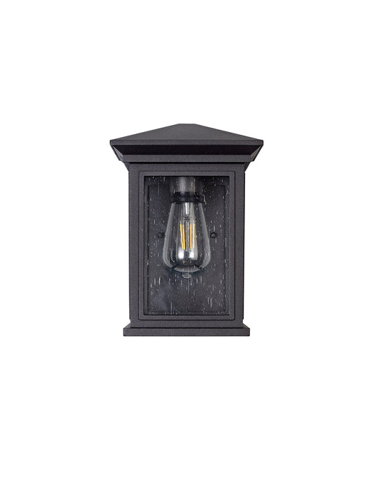 Regal Lighting SL-1858 1 Light Flush Outdoor Wall Light Anthracite With A Clear Seeded Glass IP54