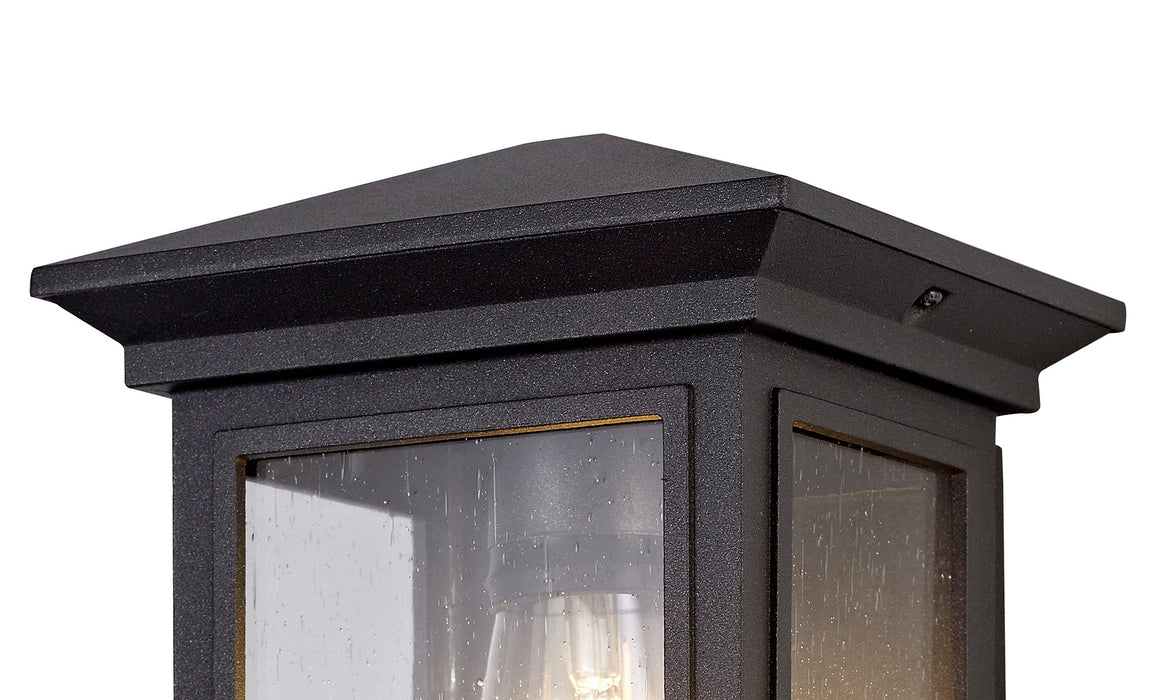 Regal Lighting SL-1858 1 Light Flush Outdoor Wall Light Anthracite With A Clear Seeded Glass IP54