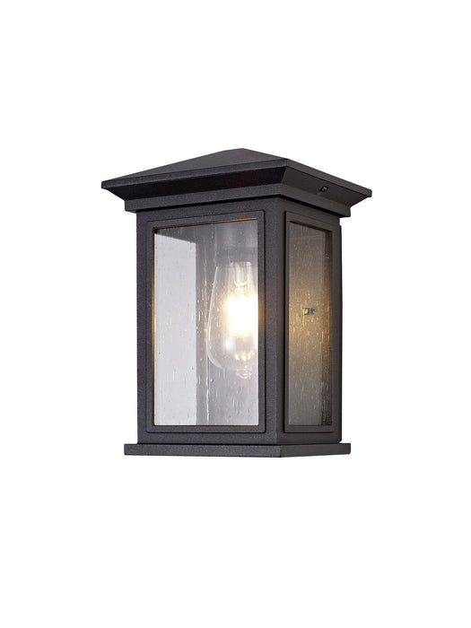 Regal Lighting SL-1858 1 Light Flush Outdoor Wall Light Anthracite With A Clear Seeded Glass IP54