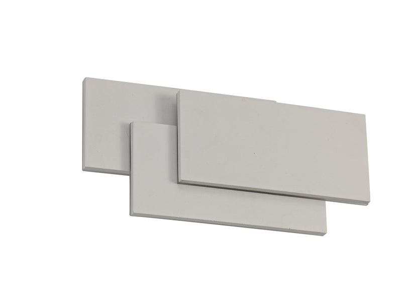 Deco Kiania Wall Light Rectangular, 12W LED 3000K, Sand White, 490lm, 3yrs Warranty • D0448