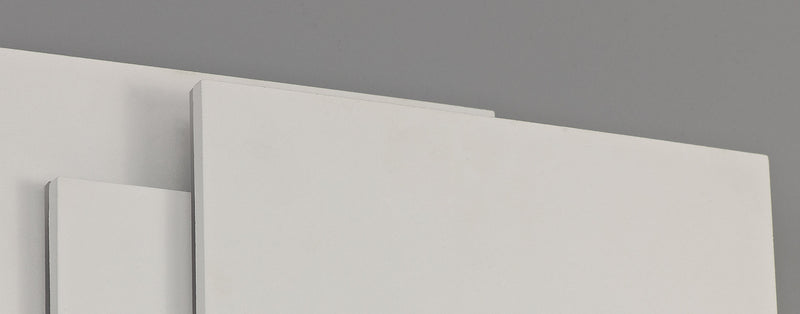 Deco Kiania Wall Light Rectangular, 12W LED 3000K, Sand White, 490lm, 3yrs Warranty • D0448