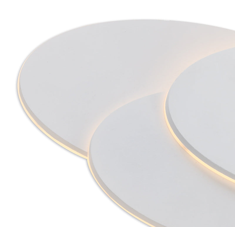 Deco Kiania Wall Light Oval, 12W LED 3000K, Sand White, 490lm, 3yrs Warranty • D0449