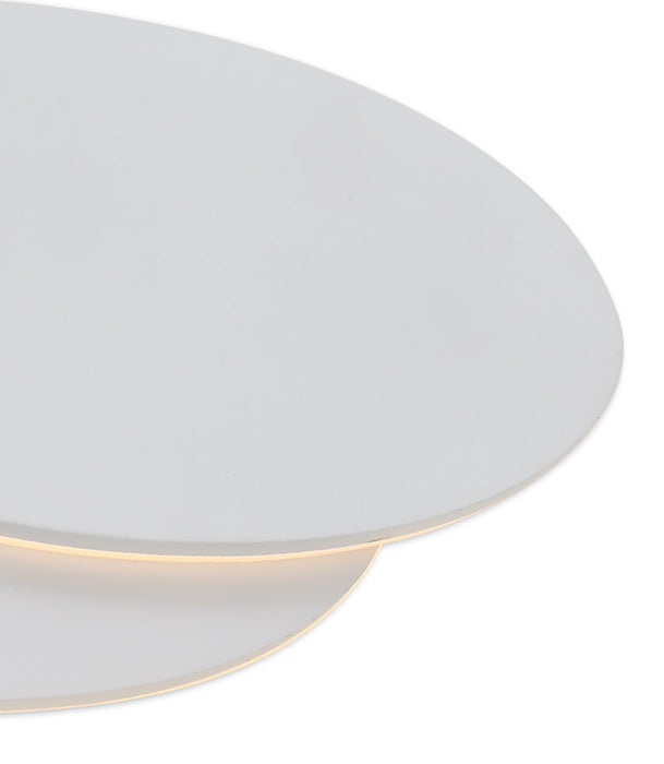 Deco Kiania Wall Light Oval, 12W LED 3000K, Sand White, 490lm, 3yrs Warranty • D0449
