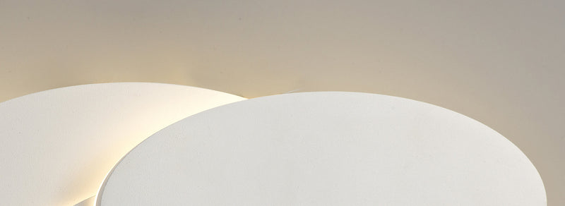 Deco Kiania Wall Light Oval, 12W LED 3000K, Sand White, 490lm, 3yrs Warranty • D0449