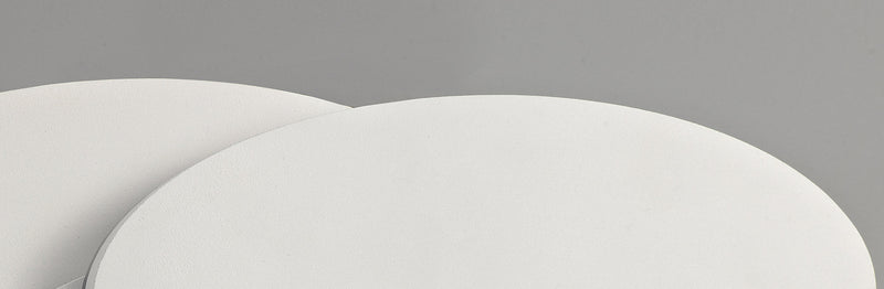 Deco Kiania Wall Light Oval, 12W LED 3000K, Sand White, 490lm, 3yrs Warranty • D0449