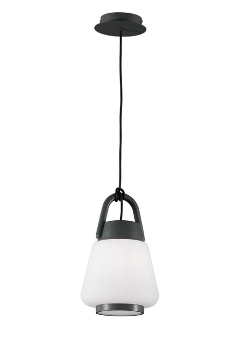 Mantra M6210 Kinke Pendant, 1 x E27, IP65, Anthracite, 2yrs Warranty • M6210