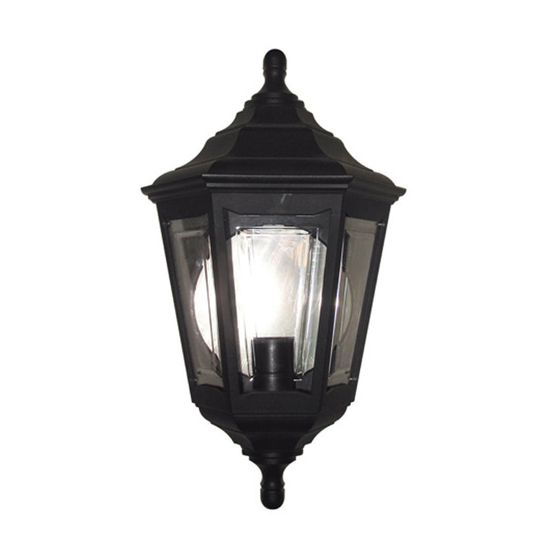 black outdoor wall light