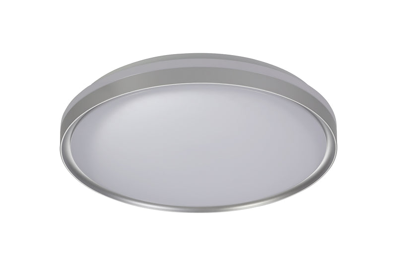 Regal lighting SL-1700 1 Light 50cm Flush LED Ceiling Light Silver/White IP44
