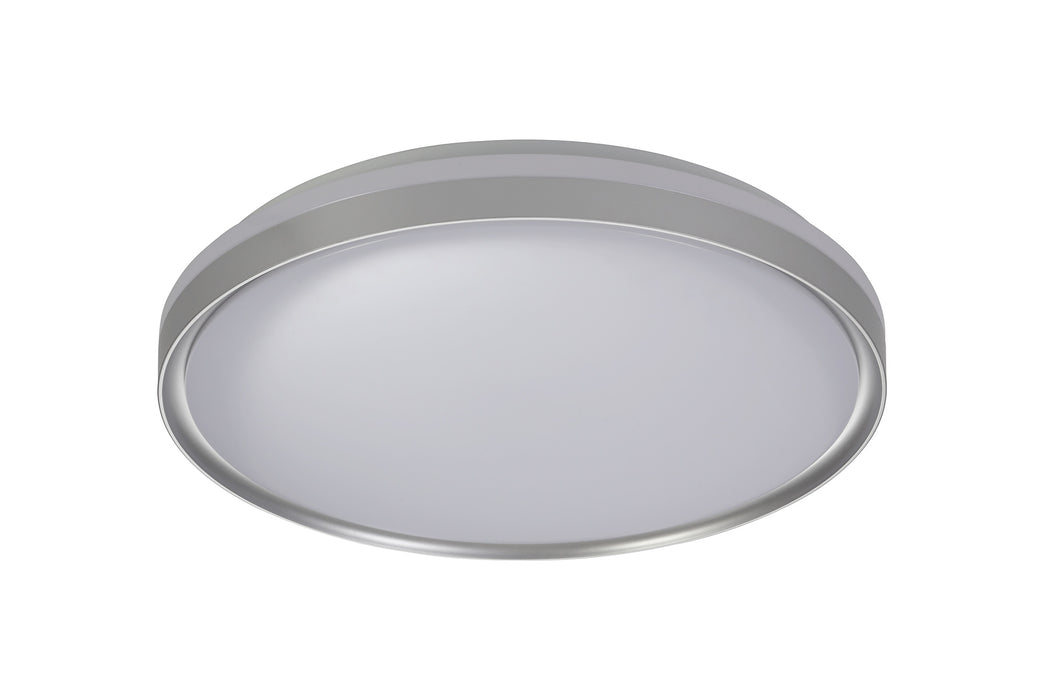 Regal lighting SL-1700 1 Light 50cm Flush LED Ceiling Light Silver/White IP44