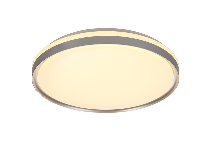Regal lighting SL-1700 1 Light 50cm Flush LED Ceiling Light Silver/White IP44