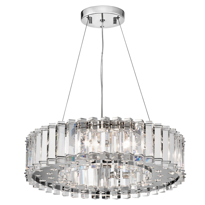 polished chrome ceiling light