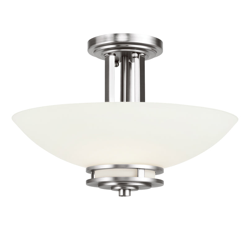 polished chrome ceiling light