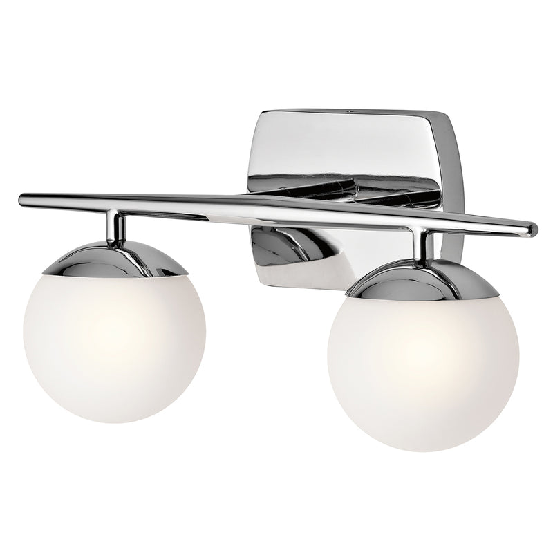 polished chrome wall light