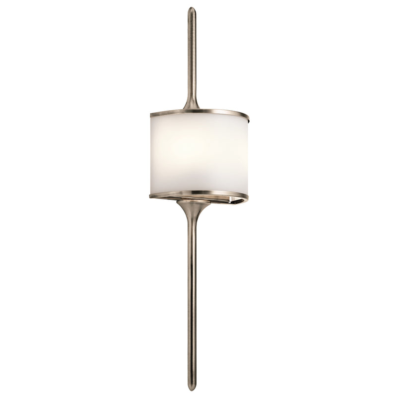 polished chrome wall light