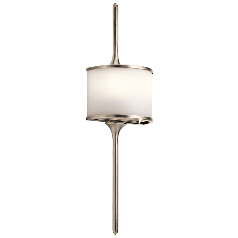 polished chrome wall light